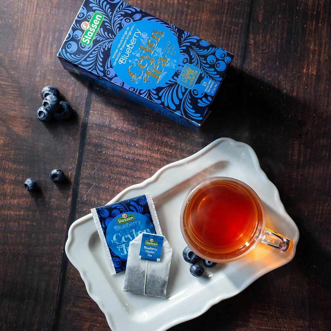 The Infinity Box Ceylon Blueberry Tea | 25 Tea Bags (1.5g Each) | Imported from Sri Lanka | Naturally Caffeine-Free, Fruity & Aromatic | Rich in Antioxidants | Enjoy Hot or Iced - Image 4 thumbnail