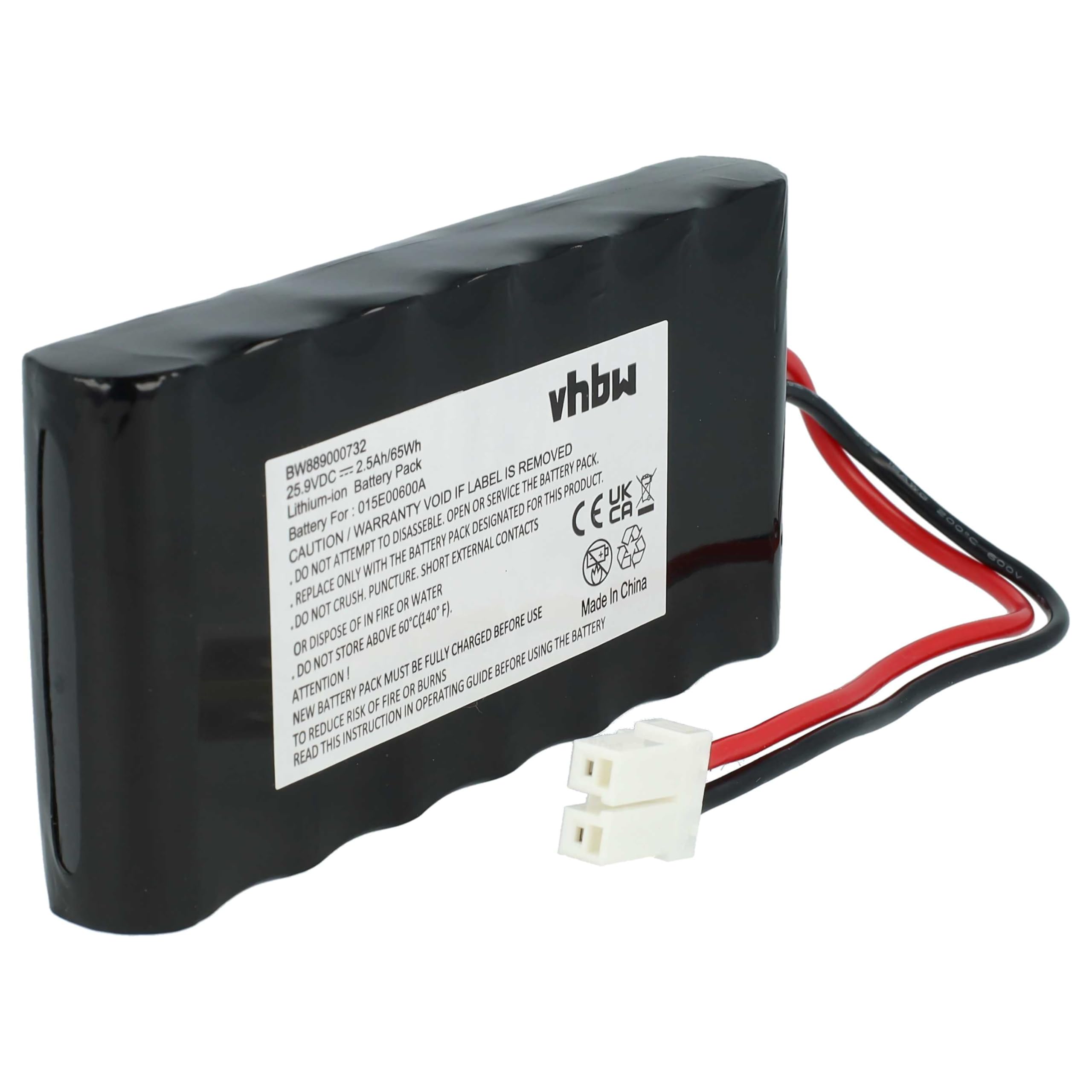 vhbw Batterie Compatible avec Tech Line Next Tech DX2, LX2, SX2 Robot Tondeuse Tondeuse (2500mAh, 25,9V, Li-ION)