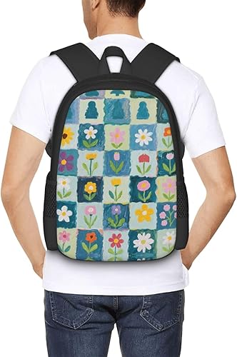 Miniatura 6 de Cute Cartoon Flowers Notebook Backpack Fits 15 Inch Laptop Work Backpack Backpacks For Computer