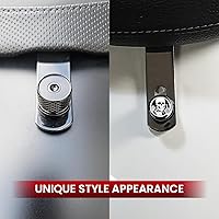 Vista 3 de Tornillo de acero inoxidable moleteado para asiento de guardabarros, rosca de 1/4 pulgadas - 20 para Harley Davidson 1996-2020, esqueleto de dedo