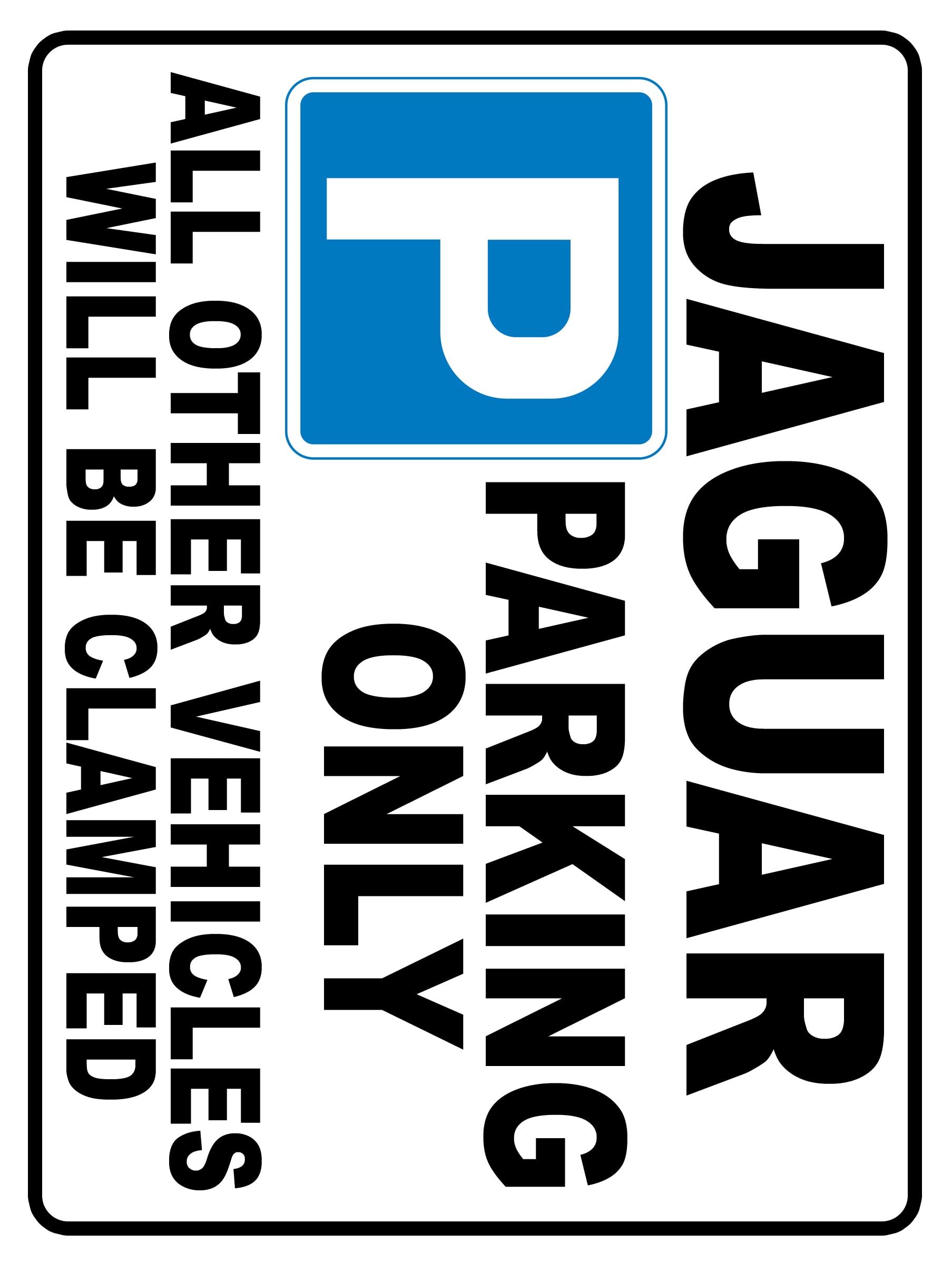 Parking Metal Sign Plaque Compatible With Jaguar Sign Gift Ref14854 8x6