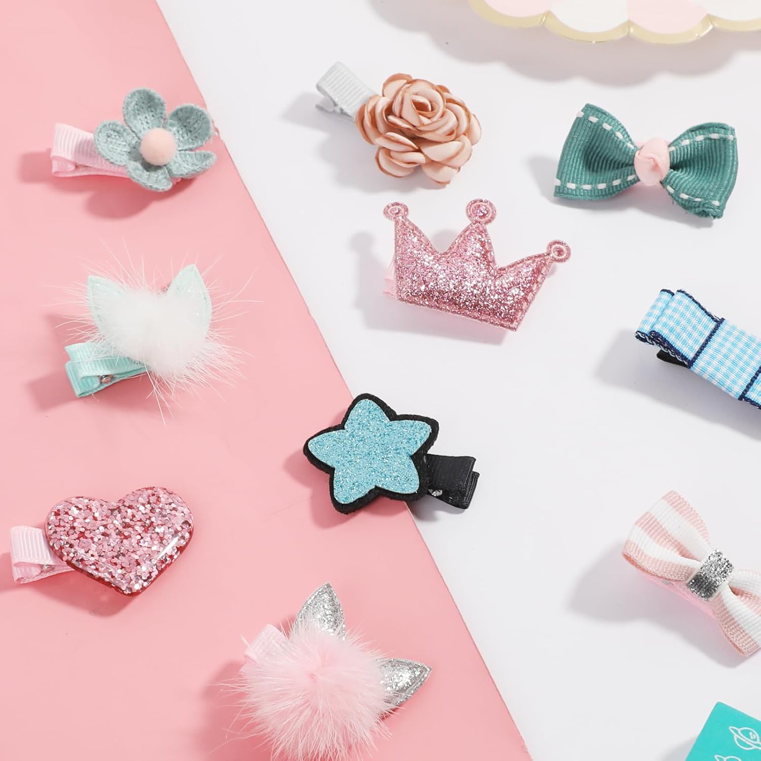 10 Pcs Small Dog Hair Clips Dog Hair Bows Puppy Hair Pins Pet Hair Accessories Puppy Crown Accessories 5