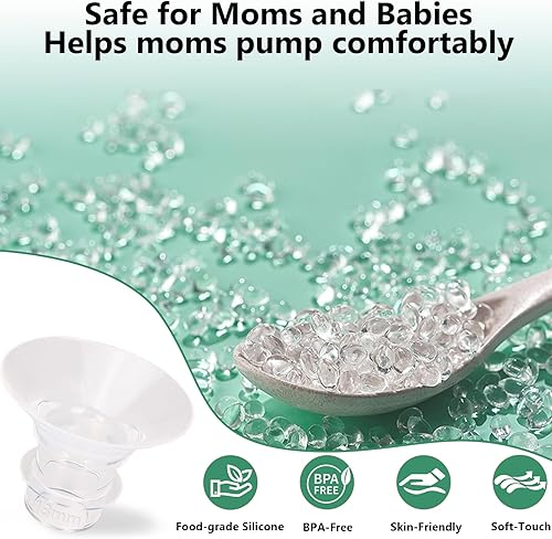 Miniatura 3 de Inserto de brida de 1517190.827 in compatible con bridaescudo de 0.945 in de la mayoría de las bombas, compatible con TSRETE, Medela, Momcozy