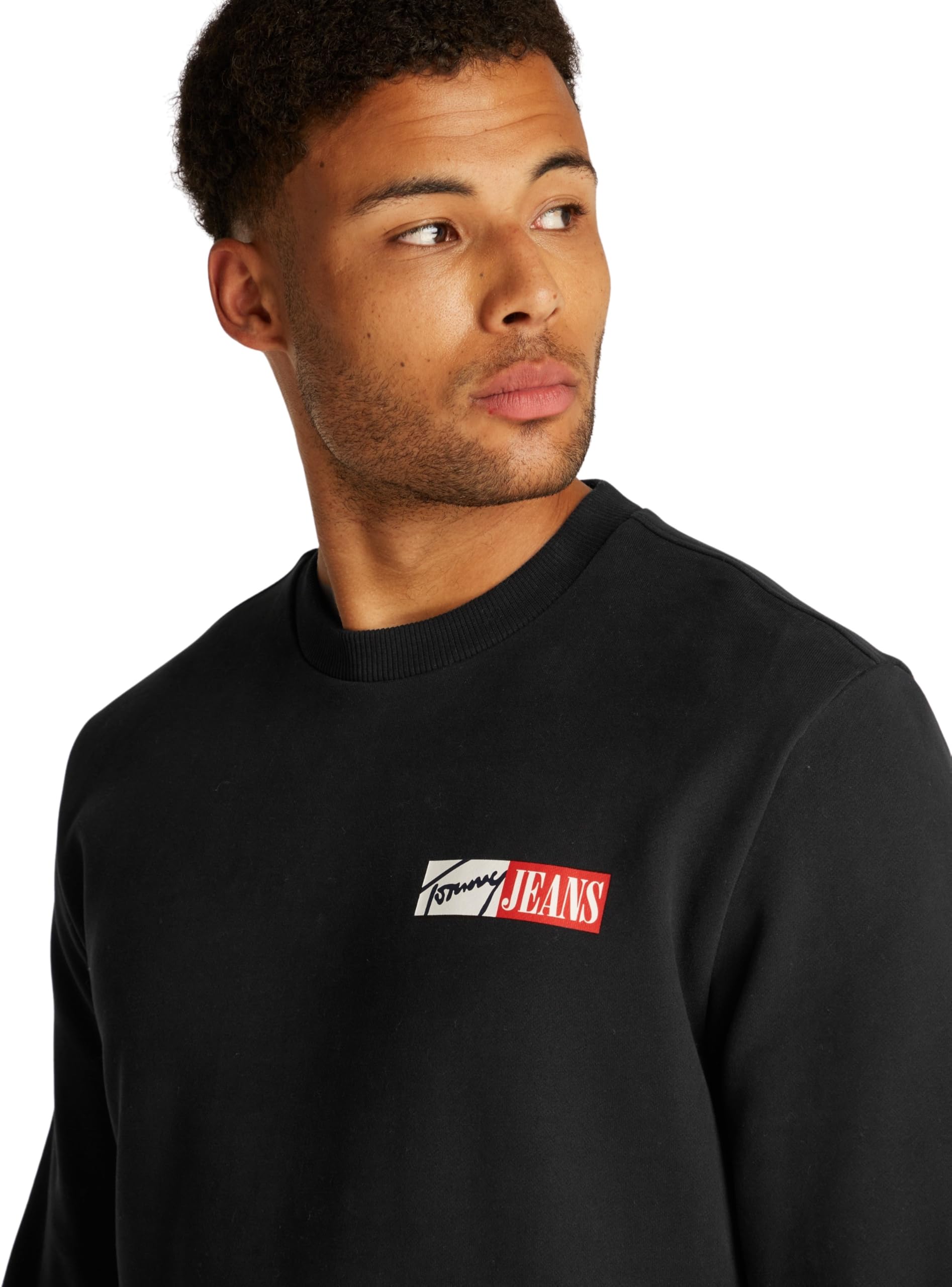 Tommy Jeans Uomo Felpa Entry Graphic Scollo Rotondo