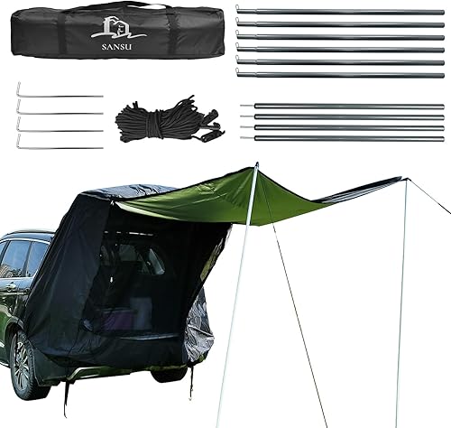 Miniatura 2 de Sibosen Tienda de campaña para puerta trasera para automóvil, tienda de campaña, refugio de privacidad, tiendas de campaña impermeables en la
