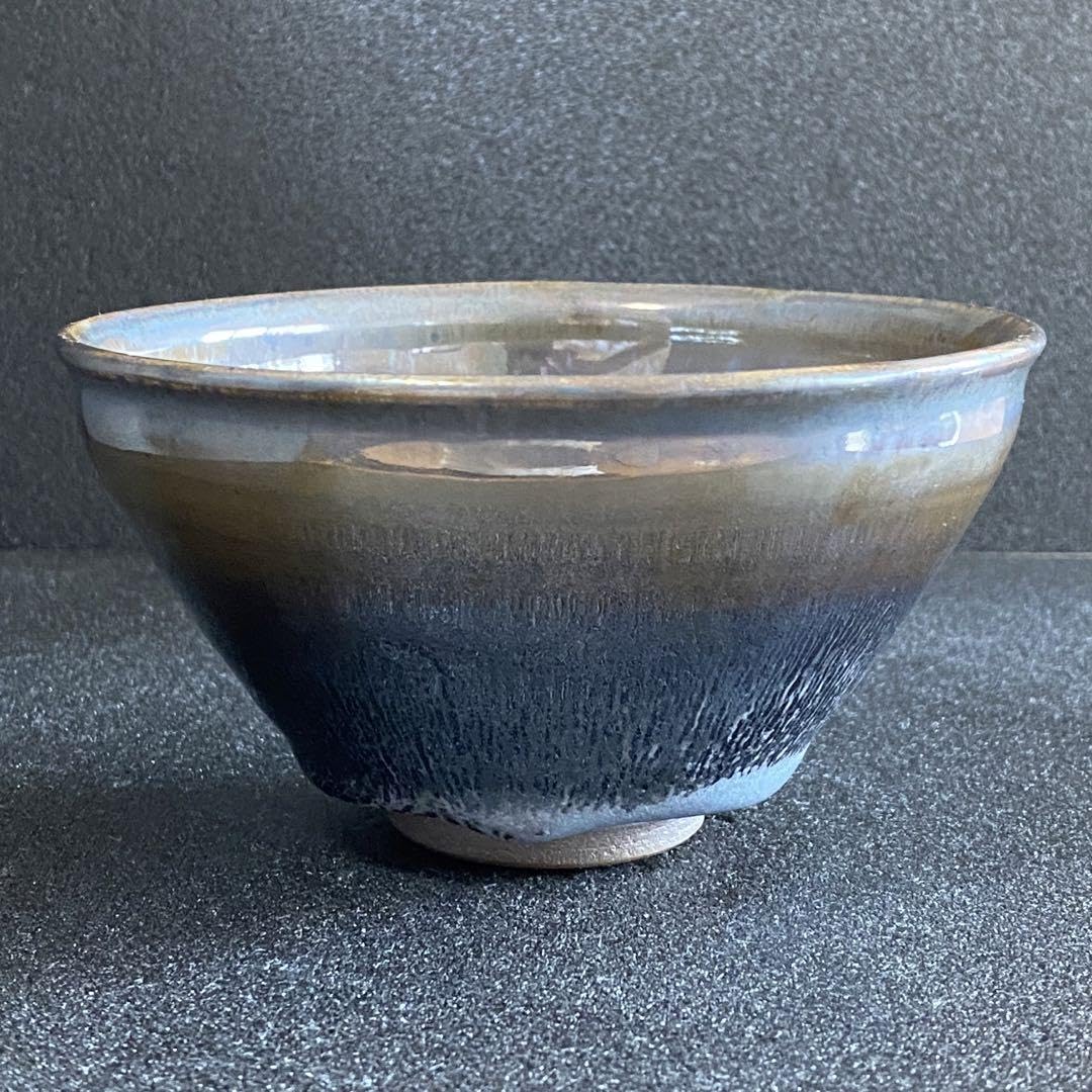 Amazon | 天目茶碗 灰被天目 桶谷寧 113 | ノーブランド品 | 飯碗