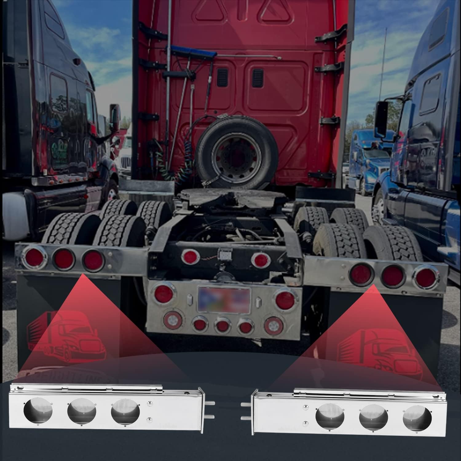 Stainless Steel 2 1/2" Bolt Spacing 30" Mud Flap Hanger