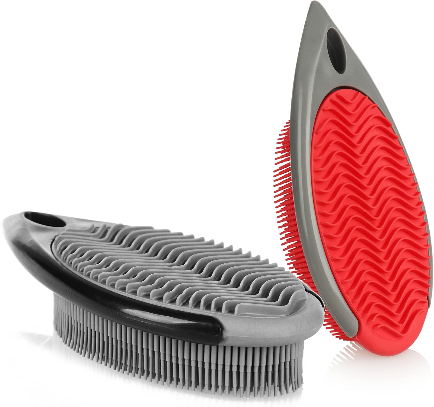 comfour® 2X clothes brush with rubber nubs practical lint brush