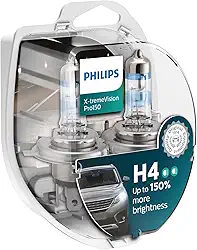 Par Lâmpada Halógena H4 X-treme Vision Pro150 Philips 12v