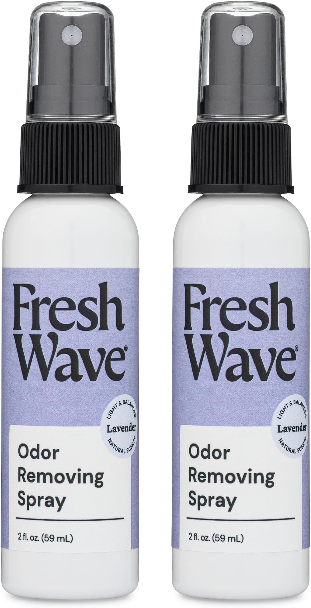 Fresh Wave Lavender Scent Odor Eliminator Spray & Air Freshener, 2 fl. oz. Travel Size (Pack of 2)
