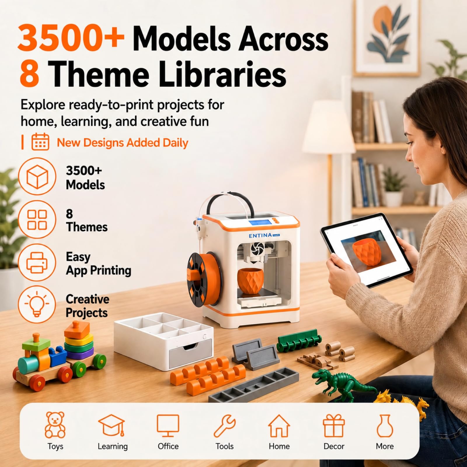Entina Tina2C 3D Printer - Beginner Friendly! -3