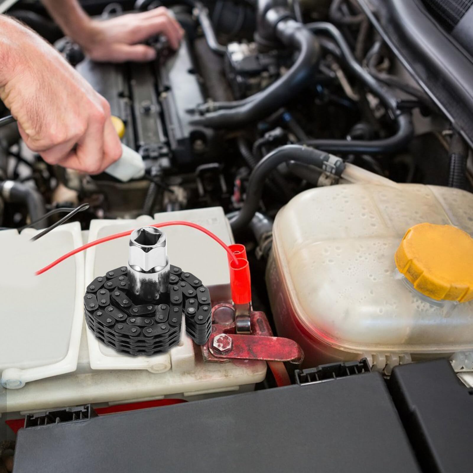 Chain Wrench Teiliger Ölfilter-wrench Für Motorräder Und Verstellbarer Ketten-schlüssel Robustem Für Mühelosen Filterwechsel Für Und -enthusiasten