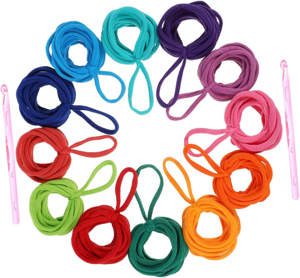 ULDIGI Loom Loops Weaving Craft Loop Refills Potholder Loom Soft Comfortable Multiple Colors Elastic Ropes for Girls DIY Arts Supplies