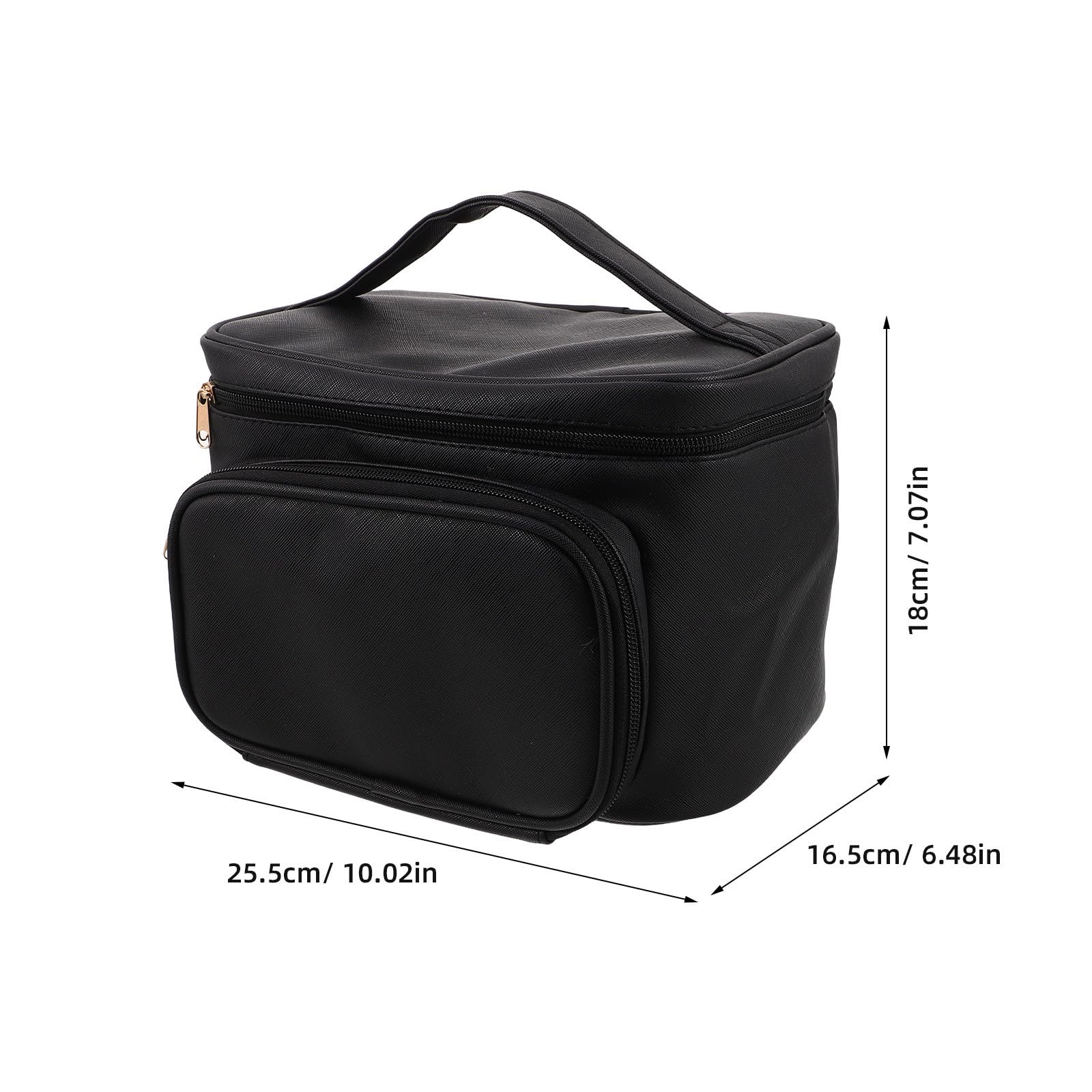 Alipis Großer Kosmetikkoffer aus PU mit Reißverschluss Make Up Tasche für Damen Reise Kulturbeutel mit Mehreren Fächern für Outdoor und Reisen