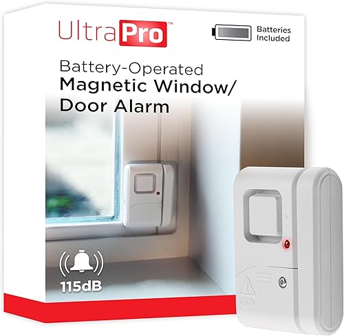 Alarma de seguridad personal GE para ventanas y puertas, 1 unidad, protección de bricolaje, alerta antirrobo, timbre inalámbrico/alarma, fácil
