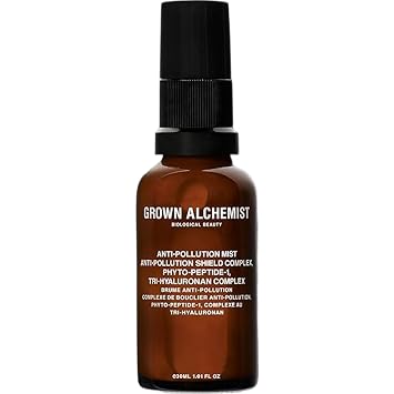 Grown Alchemist Anti-Pollution Mist 30ml, Hydrating, Antioxidant Shield & Skin Defense with Hyaluronic Acid & Plant Peptides to Fight Wrinkles