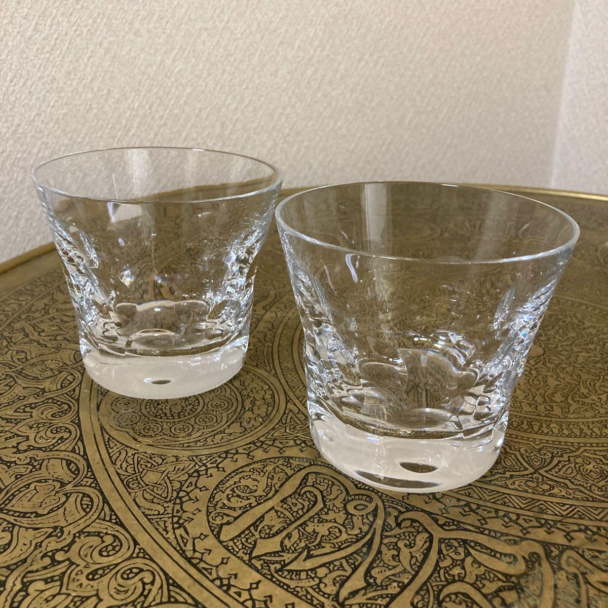 Amazon | バカラ Baccarat ロックグラス ベルーガ ペアグラス 水玉 