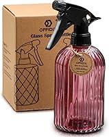 Vista 9 de OFFIDIX Botella rociadora de vidrio, rociador de plantas, regadera a presión, botella de pulverización de agua con boquilla ajustable, botellas