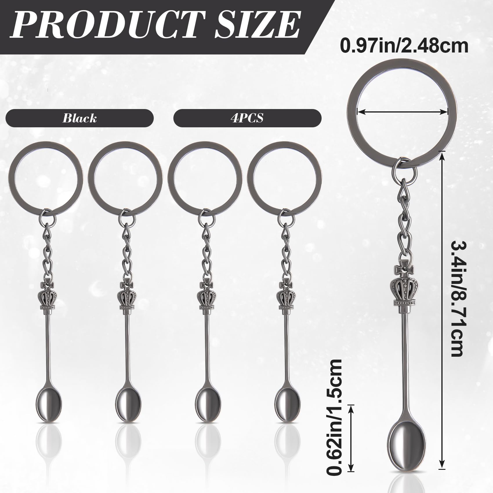 キーリングウォレットチェーンセットヴィンテージスプーン