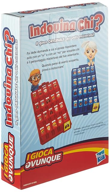 Foto 2 de 3 de Hasbro Quién es quién, Juego de Viaje, versión Italiana (Hasbro f08-MB-1204)