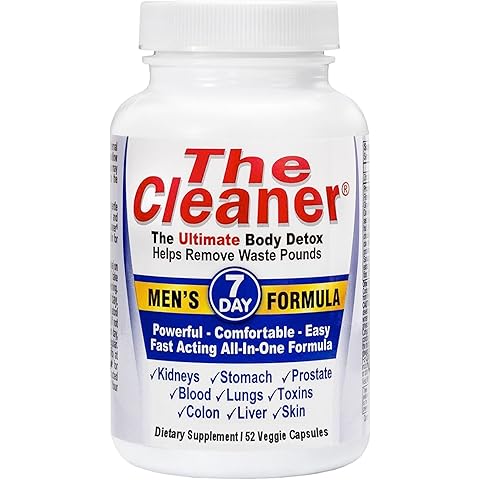 Century Systems The Cleaner Detox, Powerful 7-Day Complete Internal Cleansing Formula for Men, Support Digestive Health, 52 Vegetarian Capsules