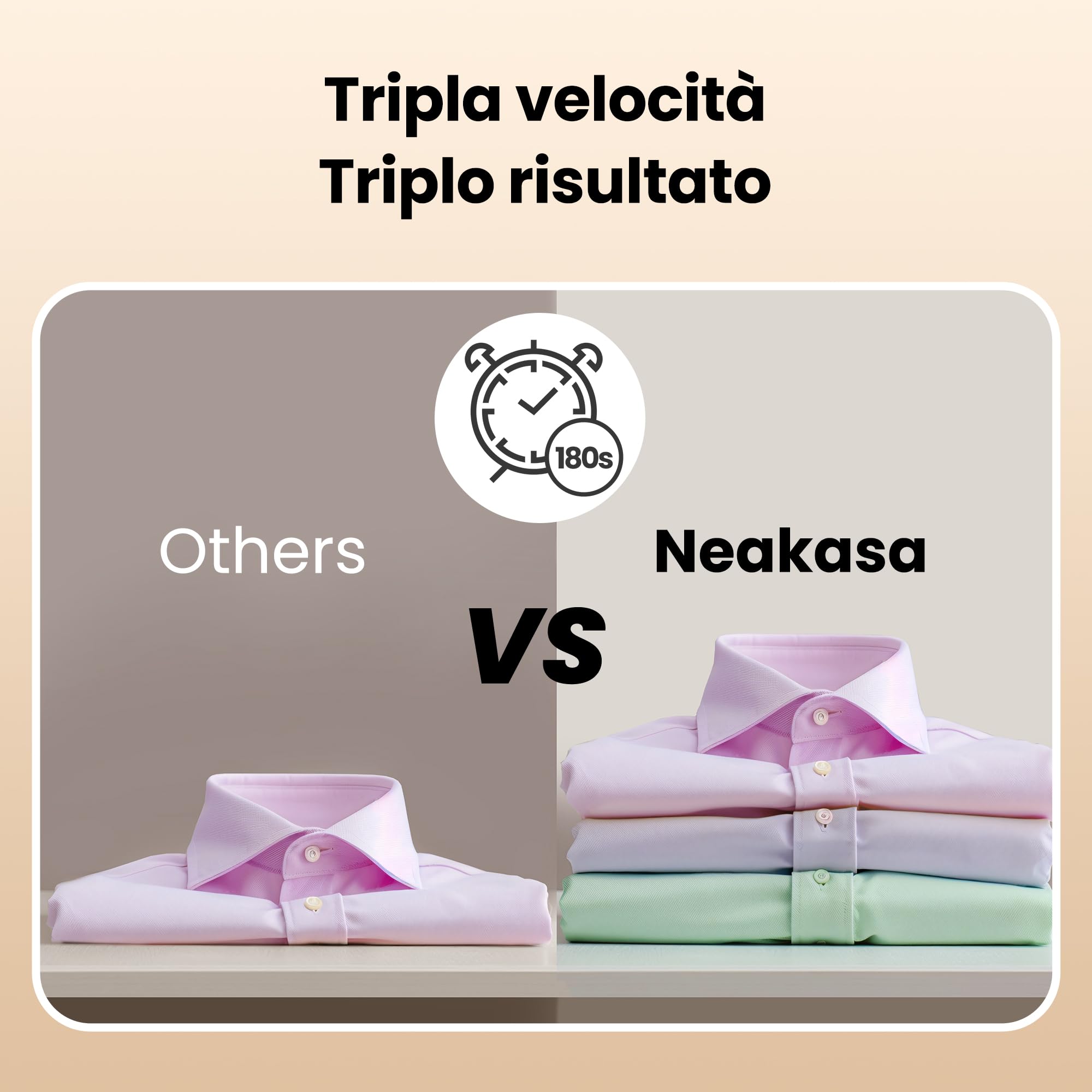 Neakasa Magic 1 - Piastra a vapore portatile con aspirazione, compatta e pieghevole, non necessita di asse da stiro, utilizzabile con una sola mano