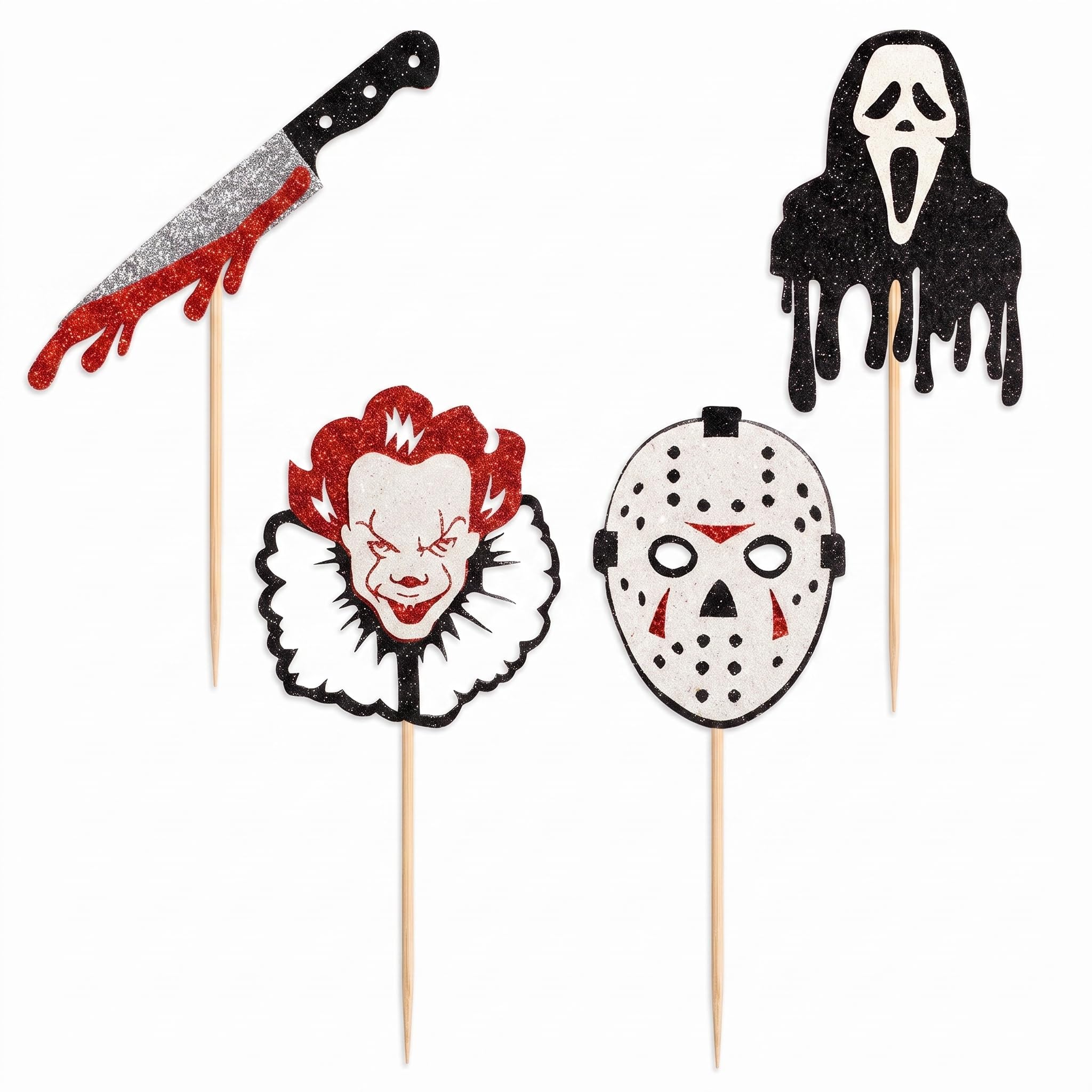 Halloween Decor Cake Toppers, Horror Halloween Cake Decorations Supplies