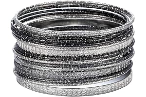 80s Charm Bracelets Bangles for Women 18 Pieces