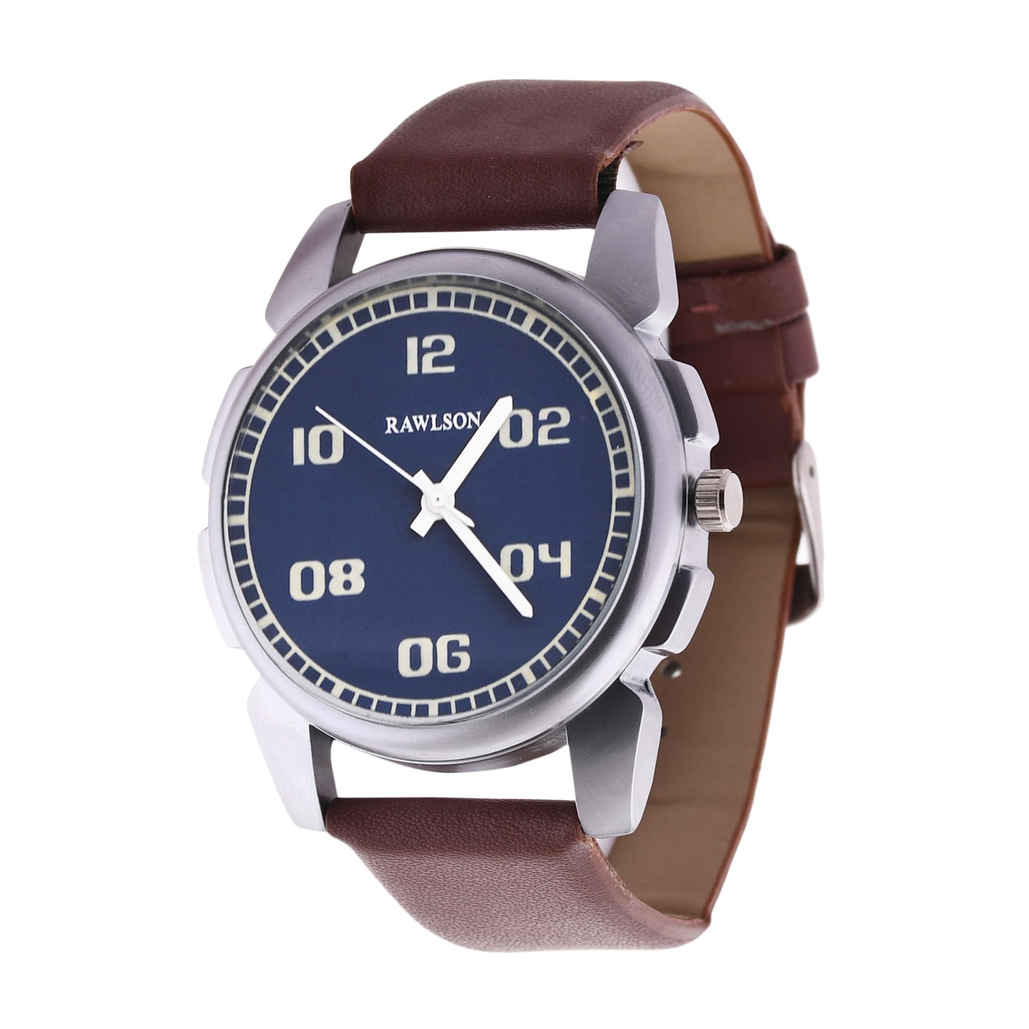 RawlsonBlue Dial & Brown Strap Analog Men’s Watch RL121017 (B0CGVKYM3J) Amazon Price History, Amazon Price Tracker