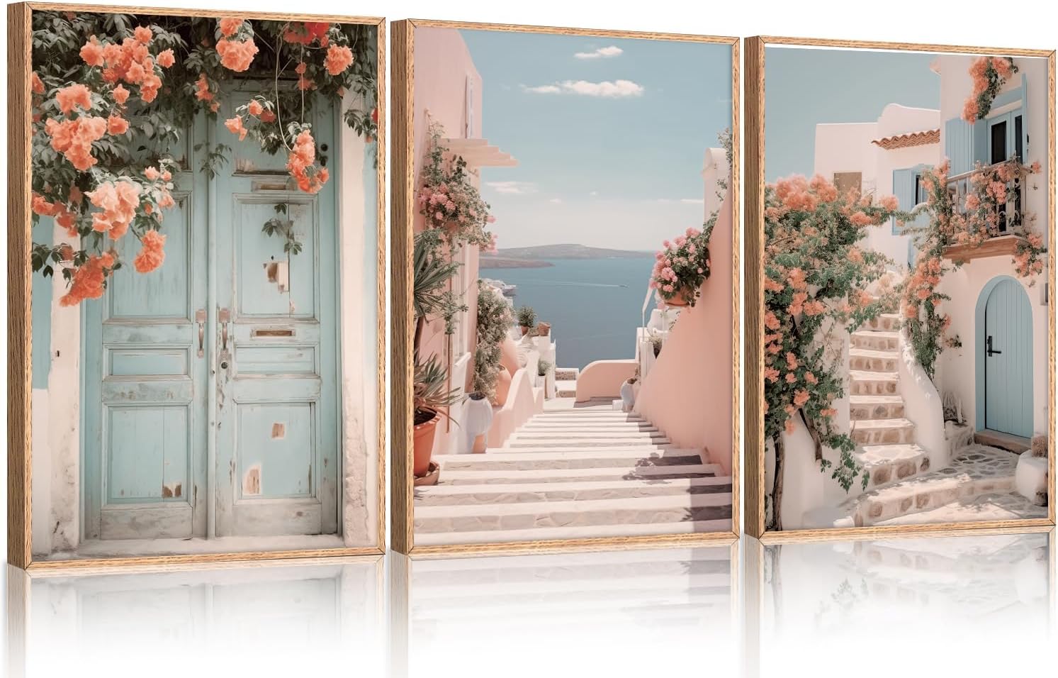 Impressions d'art de plage de Floride triptyque 3 panneaux 70x100 cm - 8