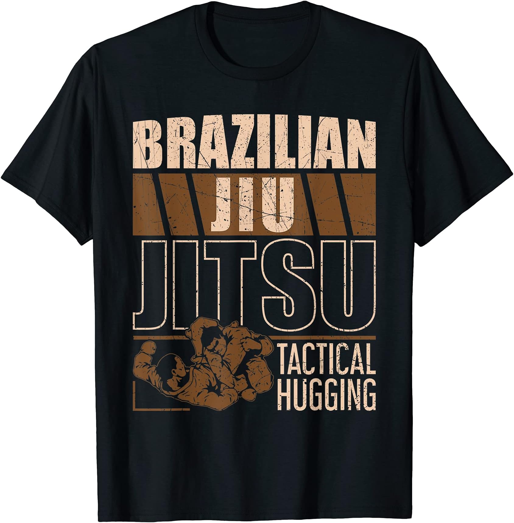 Martial Arts ShirtsTactical Hugging Mixed Martial Arts BJJ Brazilian Jiu Jitsu T-Shirt
