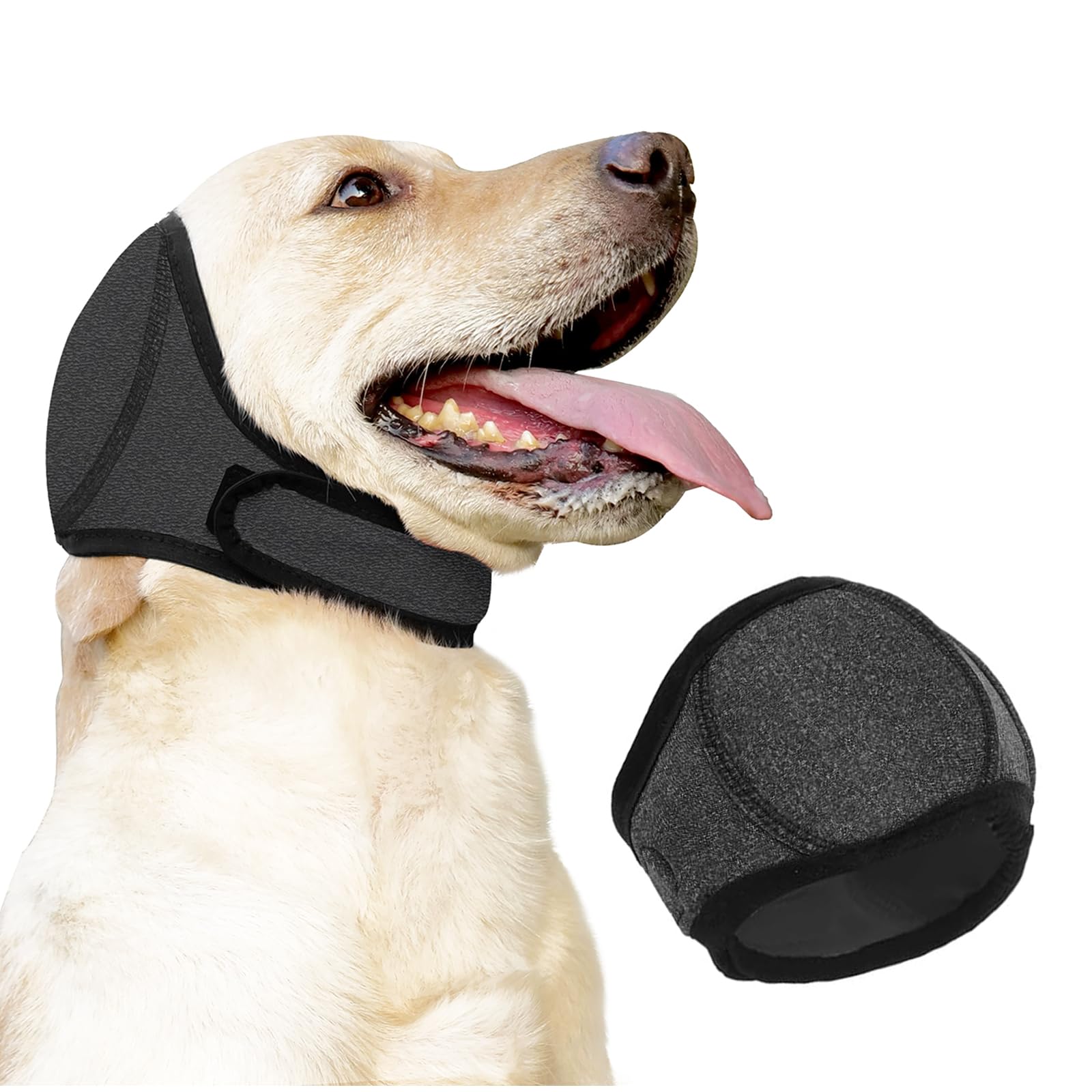 Paraorecchie per Cane, Paraorecchie Cane Regolabile Riduce Rumore Lavabili e Morbidi, Cuffie Antirumore per Cani per Acqua Durante Il Bagno Invernali e Toelettatura Toelettatura Bagno Nuoto