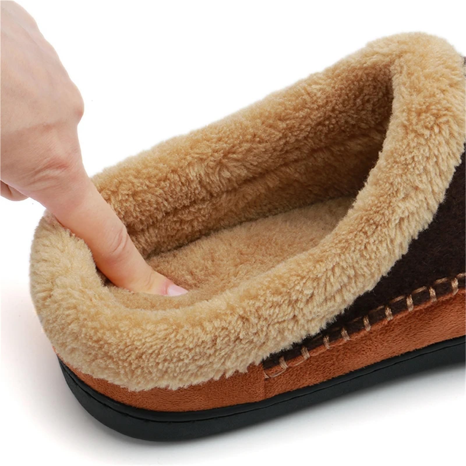 Pantofole Calde Invernali Home Uomo Pantofole Invernali Peluche Calde Scarpe Casa Interno Camera da Letto Ciabatte in Cotone Comode Per L'Inverno