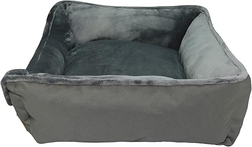 Miniatura 5 de long rich Sofá cama duradera para perros, cama lavable súper suave para mascotas, cama rectangular de felpa para perros y gatos, con parte inferior