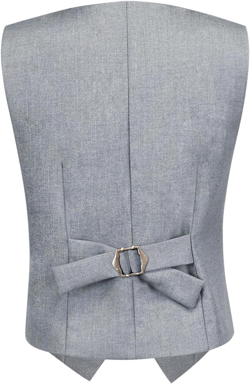 Visaccy Boys Vest Kid Boy Formal Suit Vests for Wedding School