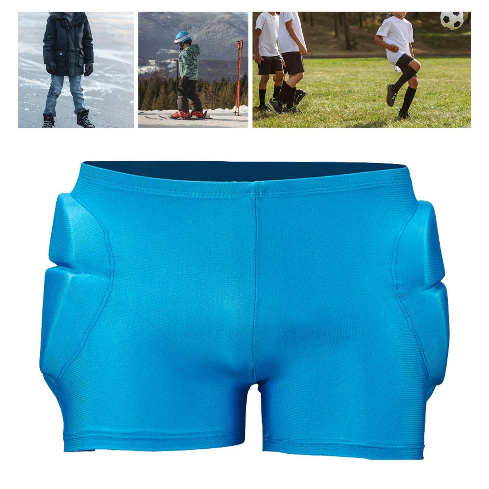 Short de Hockey Rembourré pour Enfants avec Coussinets pour Les Hanches et Les Fesses