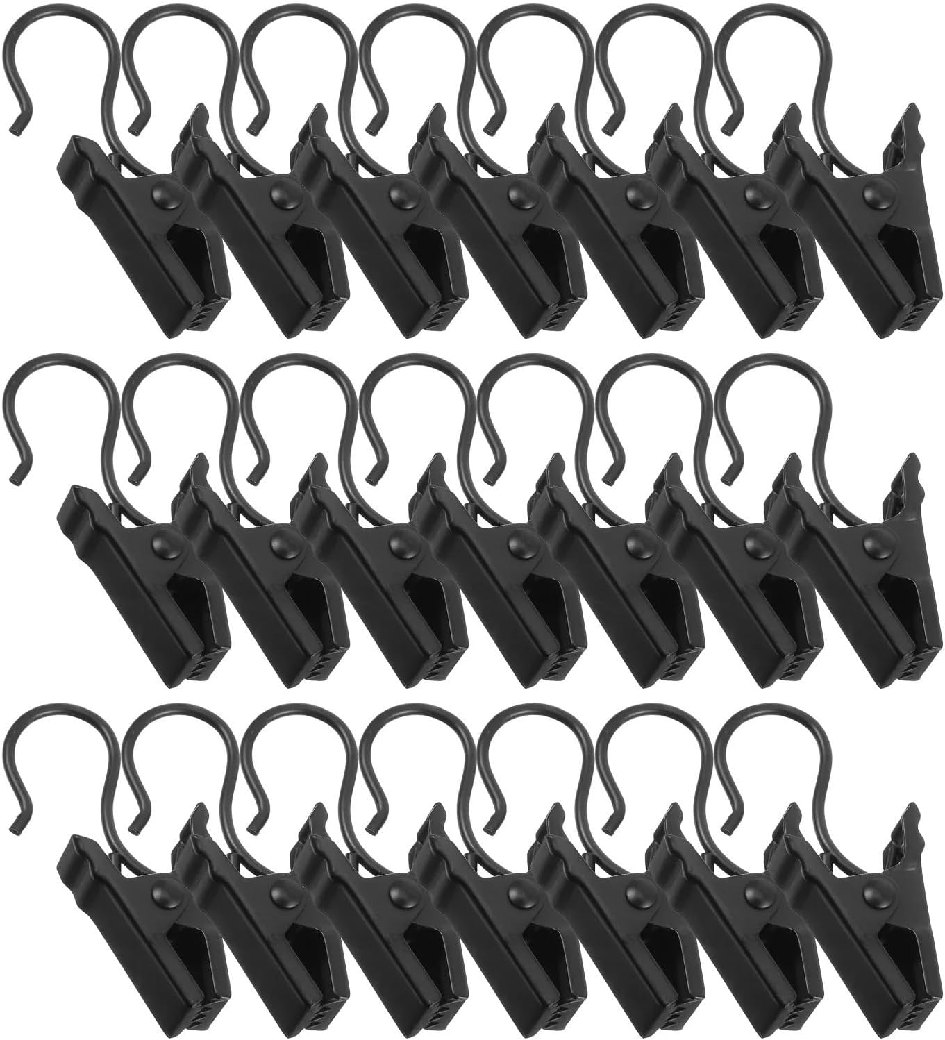 100Pcs Shower Curtain Clip Awning Light Hooks Clips for Drapes Hanging Outdoor Lights