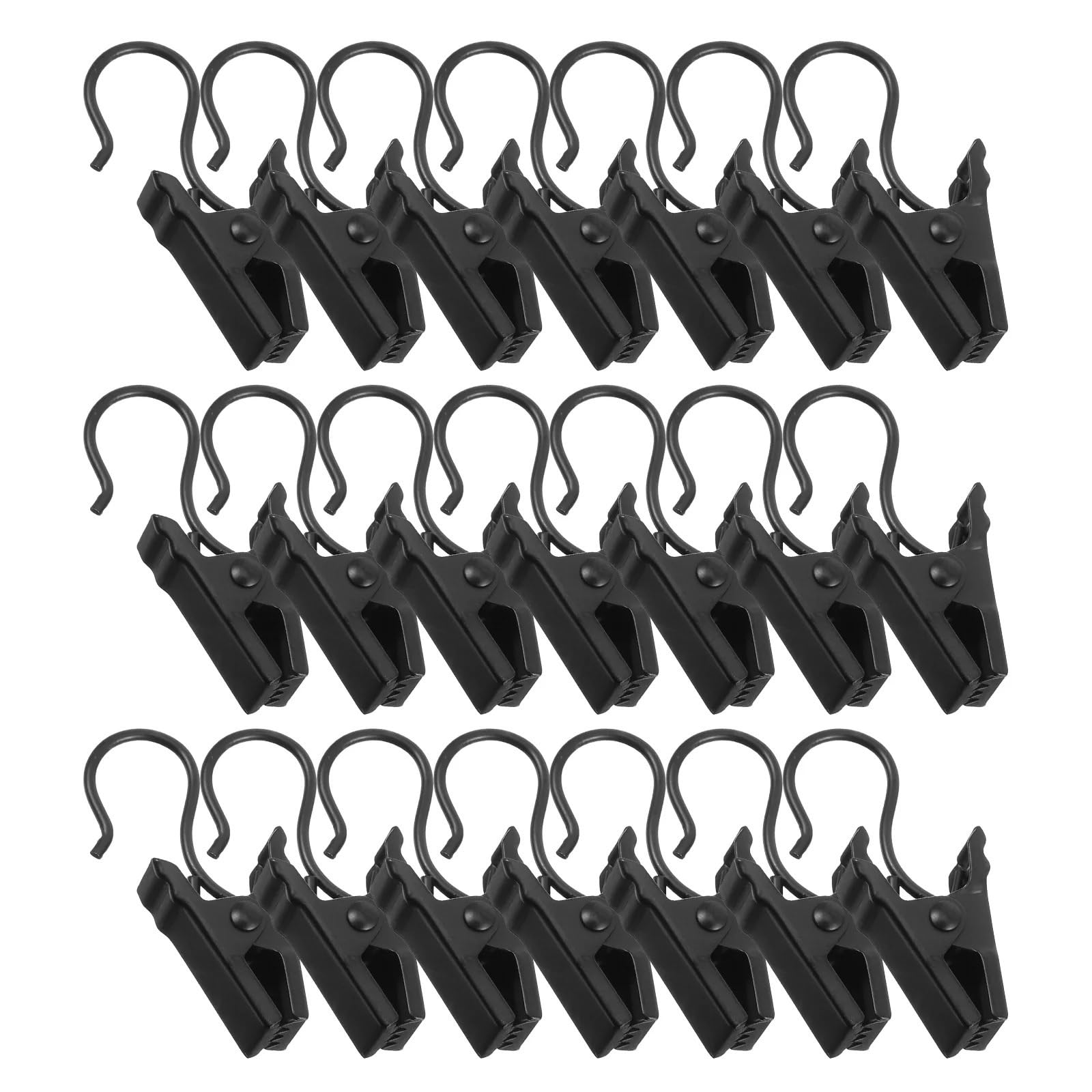 Hooks Clips for Drapes, 100Pcs Shower Curtain Clip Awning Light Hooks Clips for Drapes Hanging Outdoor Lights