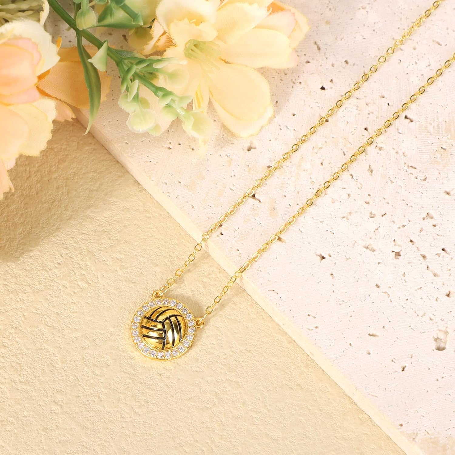 Sports Necklace for Women, Delicate Sport Pendant Necklace Stylish Jewelry Gift Ideal for Women Team Fan - Image 3