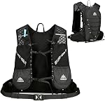 Azarxis Veste de course 5L Pack d'hydratation de piste Sac à dos réglable léger respirant pour les femmes homme course Marathon Jogging Cycling