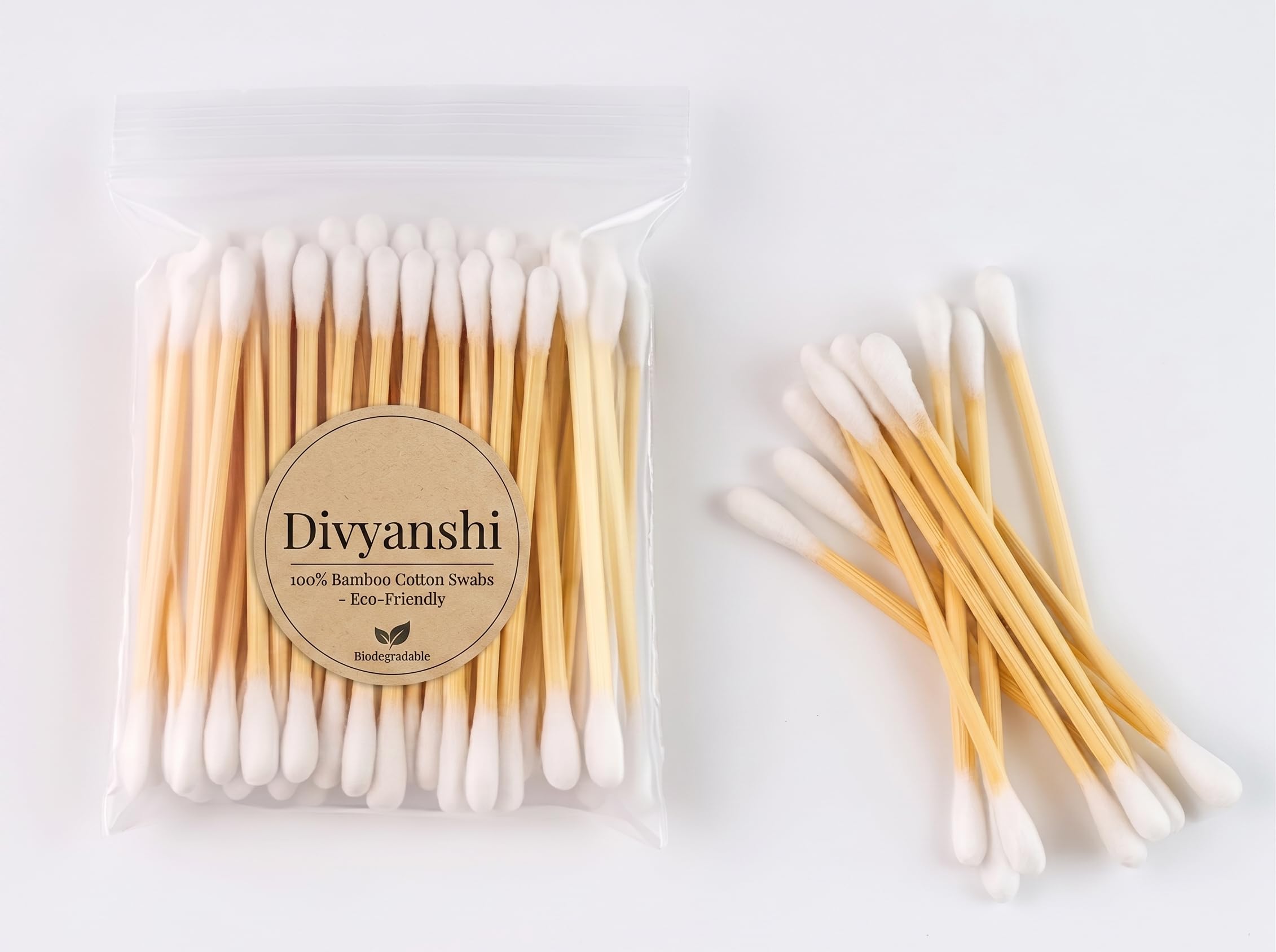 Divyanshi Natural Bamboo Ear Buds | 75 Steam / 150 Ear Swabs for Removing Ear Wax, Baby Care, Art & Craft | Swabs, Cotton, for Gentle Skin Care-image-48