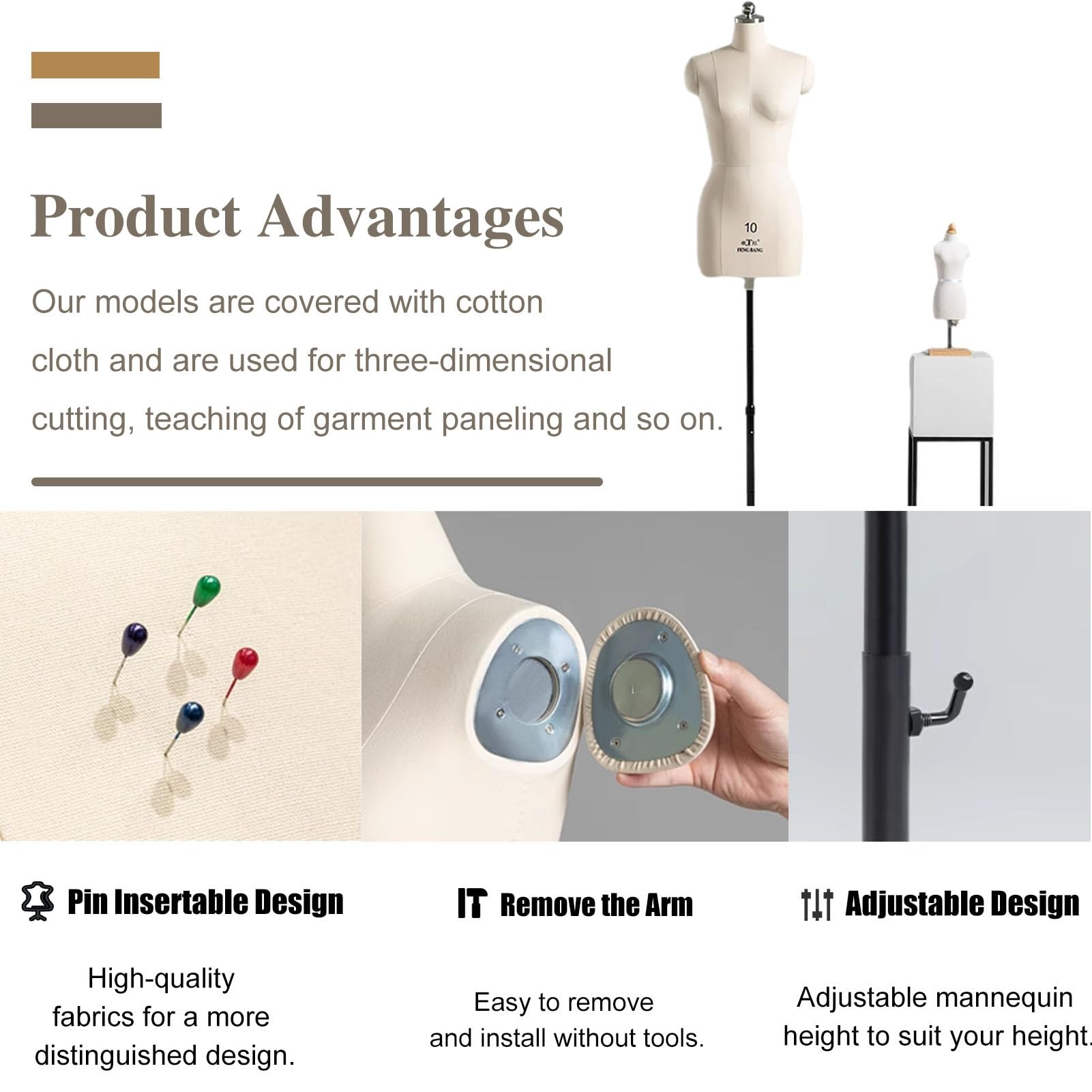 Amazon.com: Elitix Half Sewing Mannequin Size 4/6/8/10/12/14/16