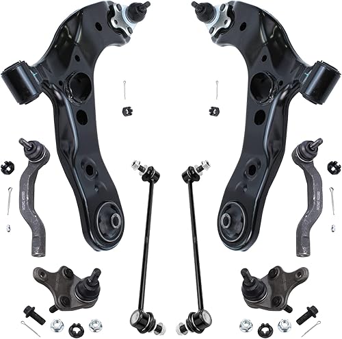 Miniatura 962 de Detroit Axle - Kit de brazos de control de extremo delantero RWD para Dodge Ram 03-06 2500 3500, 2 brazos de control superior con rótula 2 varillas