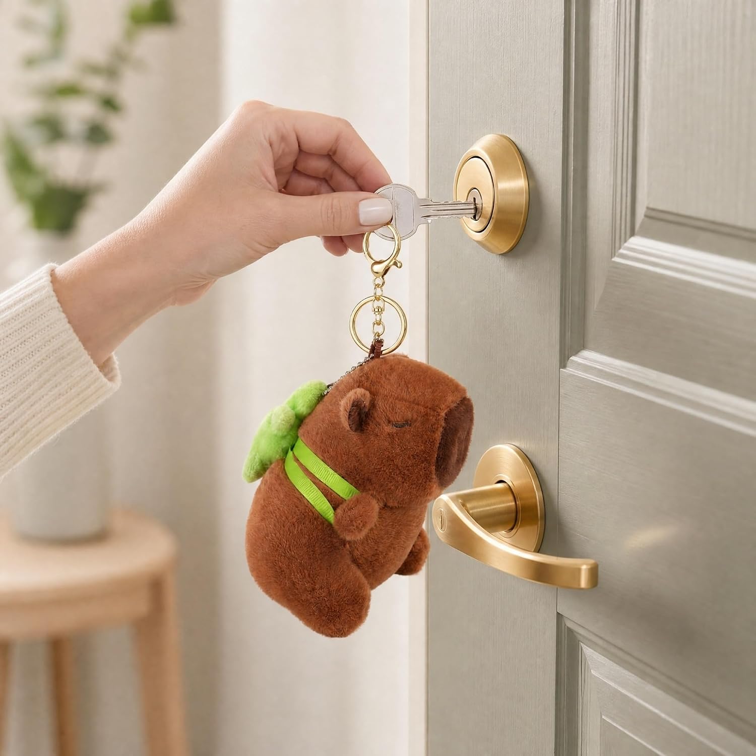 Plush Keychains, Cute Stuffed Animals Bag Charm for Girls Women, Kawaii Hanging Decor Gifts for Birthday Christmas image 5