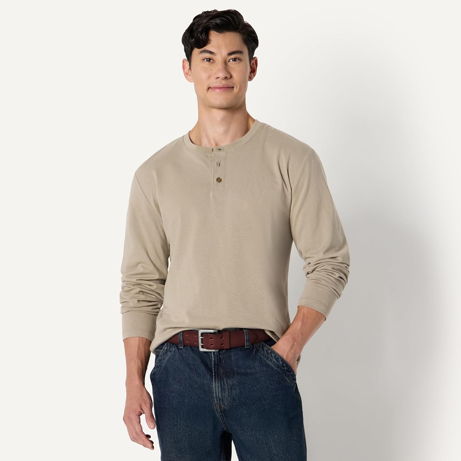 Amazon Essentials Men's Double Prong Leather Belt - Image 5