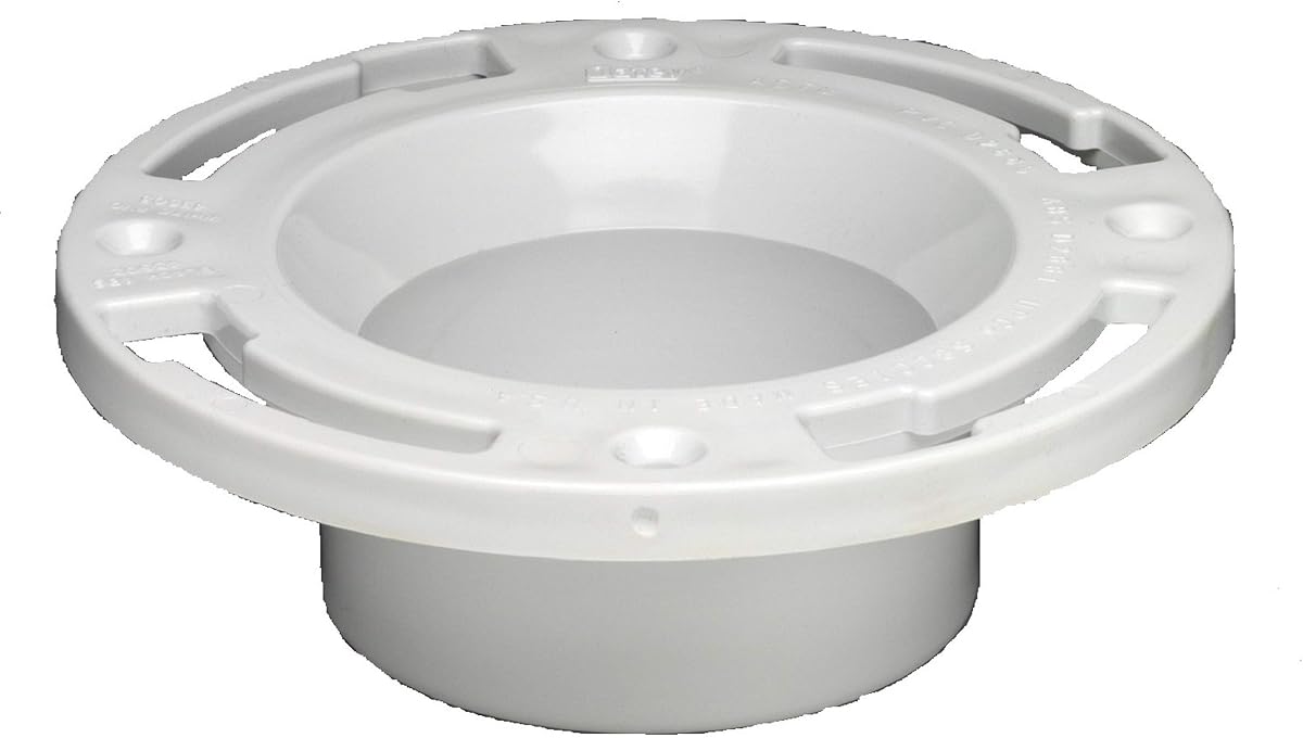 3 in. PVC Closet Flange with Plastic Ring without Test Cap
