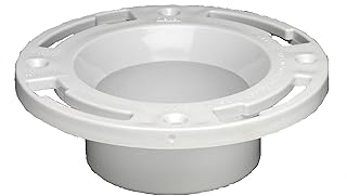 Oatey 3 in. PVC Closet Flange with Plastic Ring without Test Cap