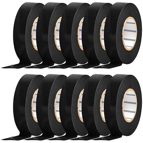 WANBAO 10 rollos de cinta eléctrica de 0.67 pulgadas x 66 pies, cinta aislante impermeable de alta temperatura para uso doméstico, automotriz e disponible en Yaxa Guatemala
