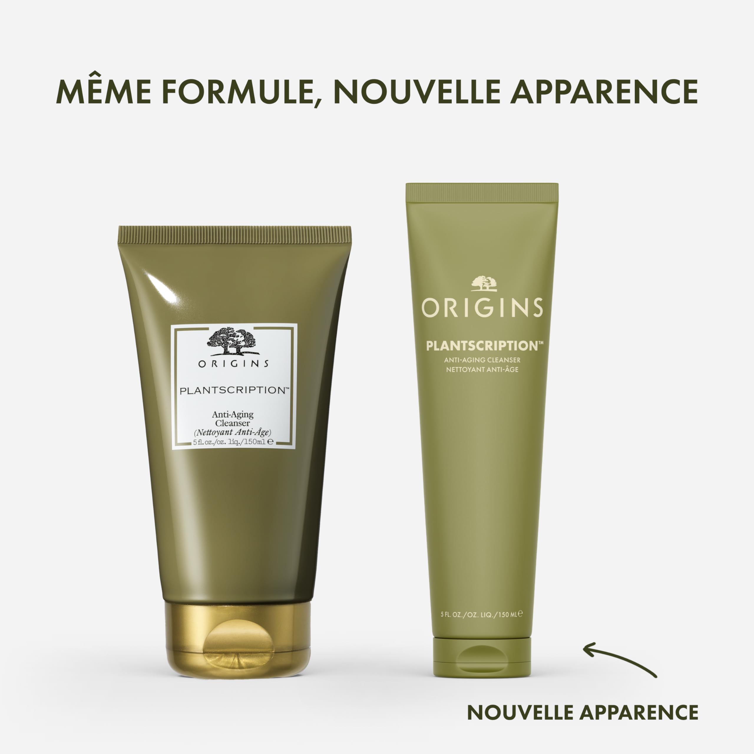 Origins Plantscription Routine: Nettoyant Anti-Âge (150ml) + SPF25 Crème Anti-Âge Intense (50ml) + Crème Yeux Correction Rides au rétinol encapsulé (15ml) - Réduit visiblement les ridules