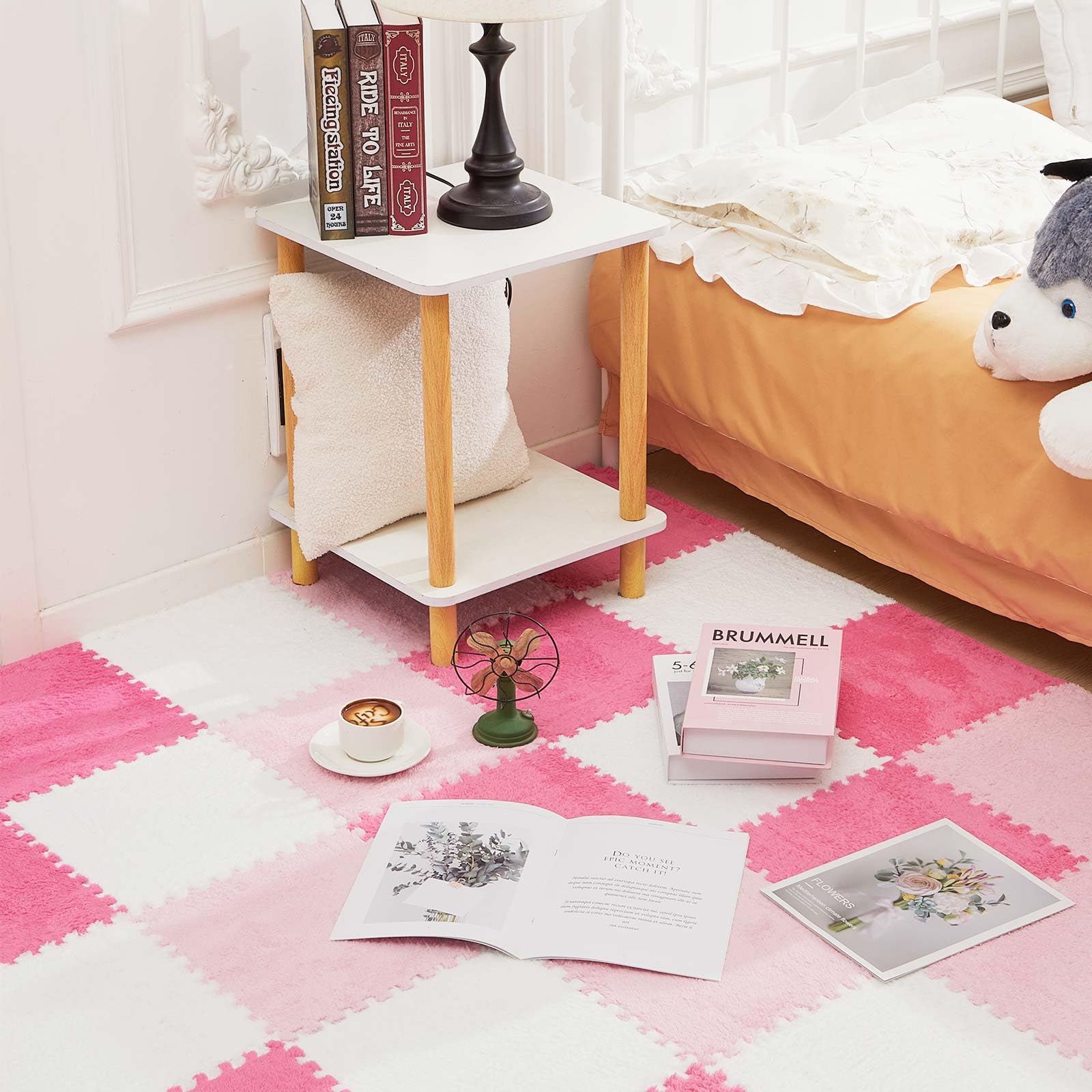 Amazon.com: Amylove 72 Pieces Plush Foam Floor Mat Square